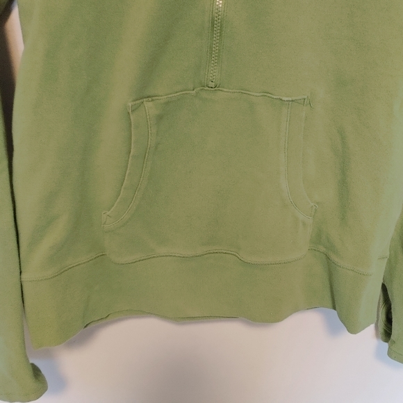 Gap Body Green Half Zip Cotton Hoodie (Size S) - Picture 7 of 11